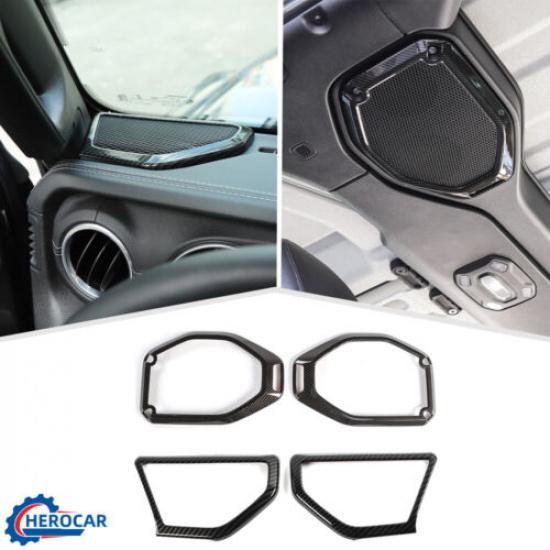 Car Top Roof A-Pillar Speaker Cover Trim For 18+ Jeep Wrangler JL Gladiator JT