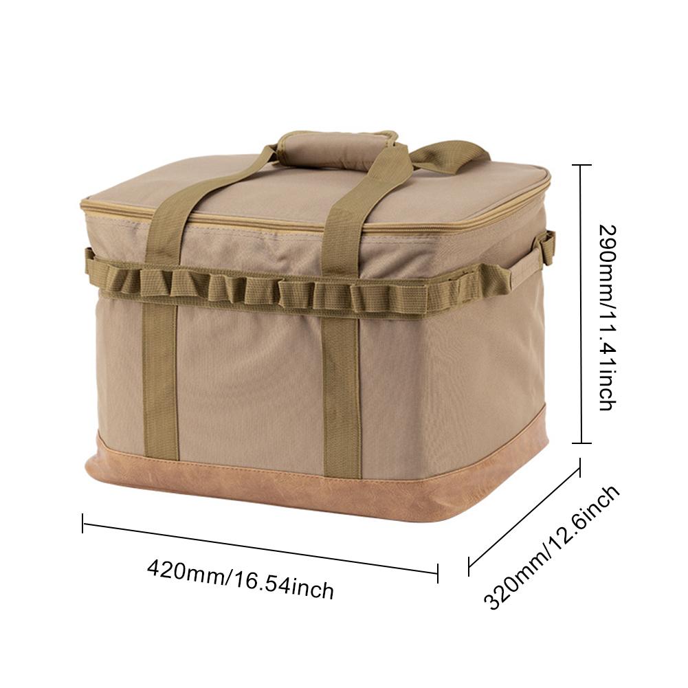 Camping Storage Bag Camping Cookware Organizer Large Capacity Picnic Organizer Box 3 Layer Multifunction for Hiking Climbing