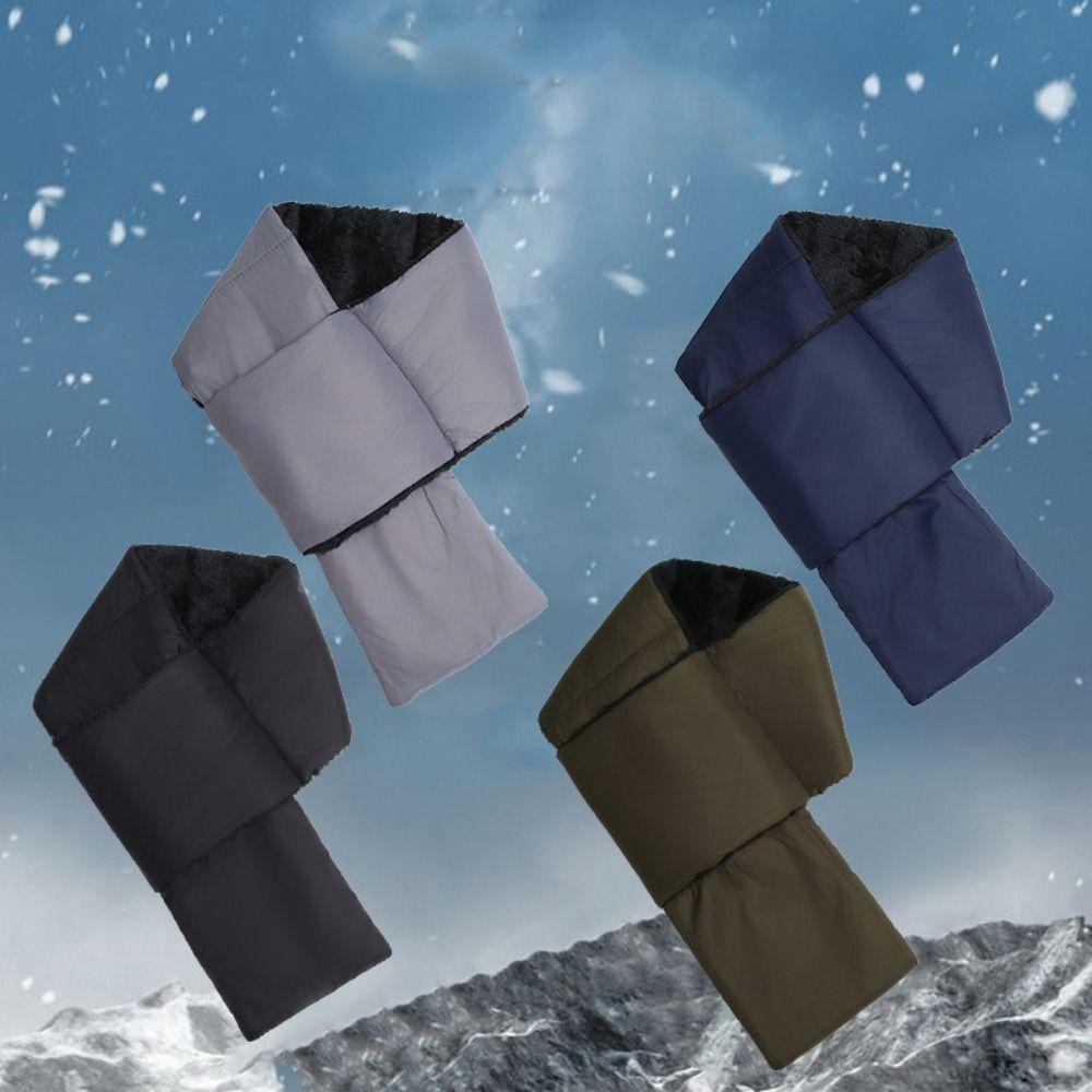 Neck Protection Plush Scarves Cross Design Warmer Neck Scarf New Winter Scarf  Men Women