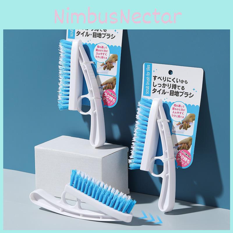 V Type Tile Gap Cleaning Brush With Plastic Handle For Bathroom Wall Scrubber