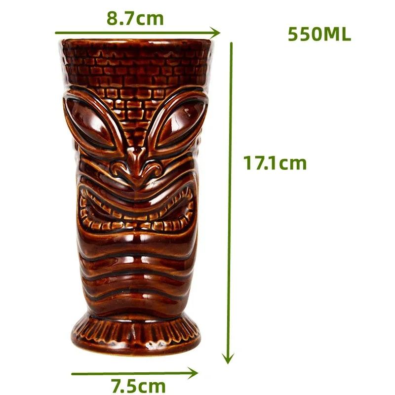 60 Types Ceramic Hawaii Tiki Mugs Creative Cocktail Glasses Beer Glass Martini Glasses Wine Glass Funny Cup Gift for Men
