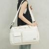 Quilted Travel Duffle Bag Solid Color Sports Tote Bag Portable Luggage Bag  Girl