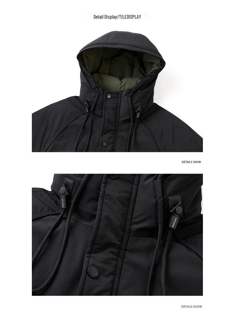 50% Down Hooded Ski Jacket - Trendy, Business Casual & Outdoor Warmth