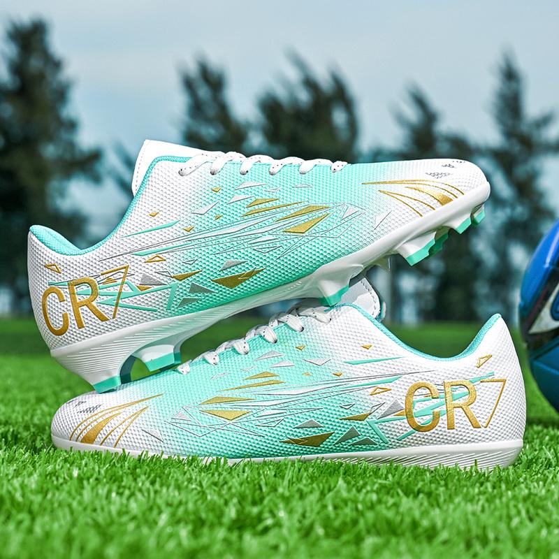 Men Long Spikes Soccer Shoes Fast Football Shoes Society Cleats Comfortable Football Field Boots Professional Unisex Sneaker