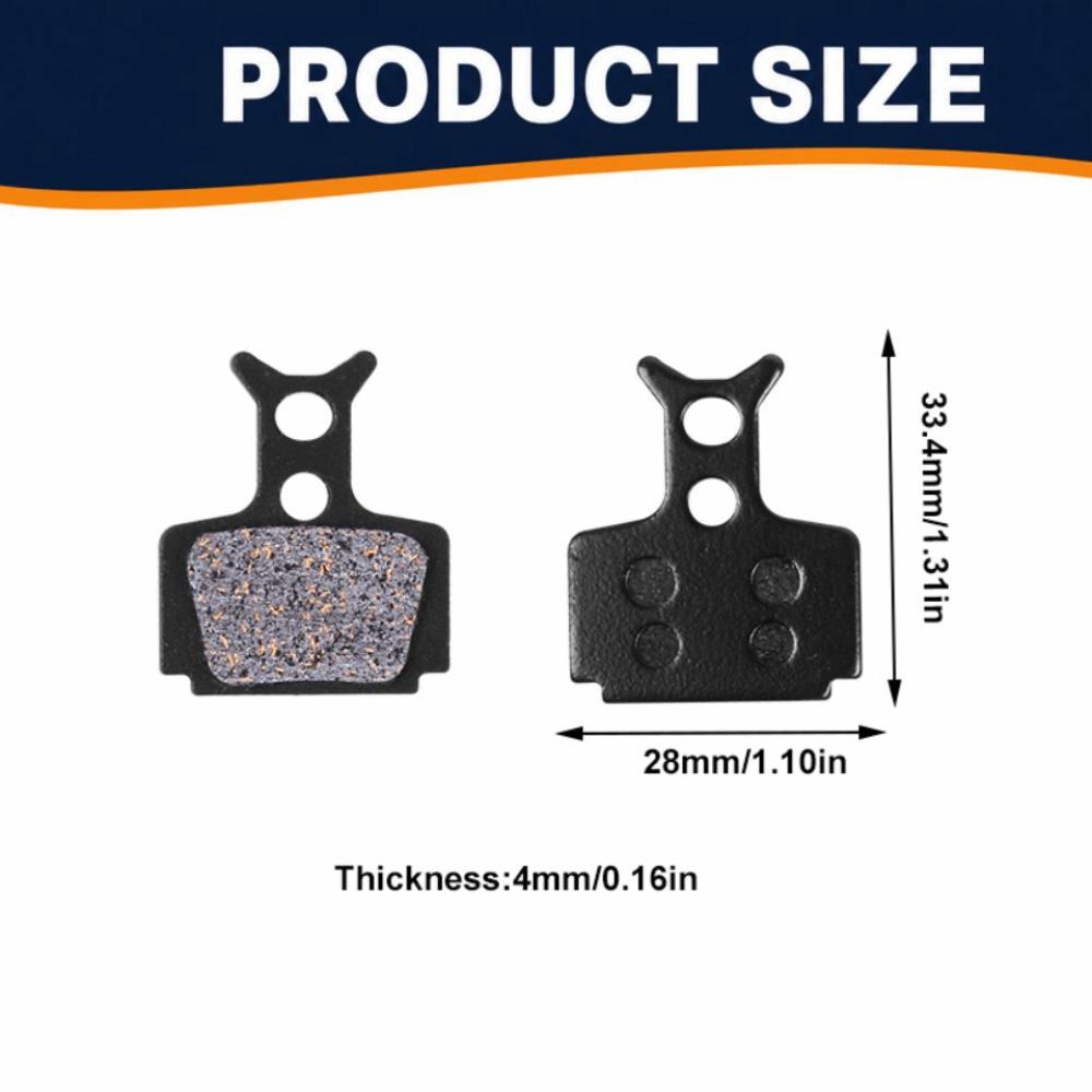 4 Paia di Pastiglie Freno Semi Metalliche per Bicicletta Elettrica per Bicicletta Elettrica Jetson Haze / Aggiornamento Bicicletta