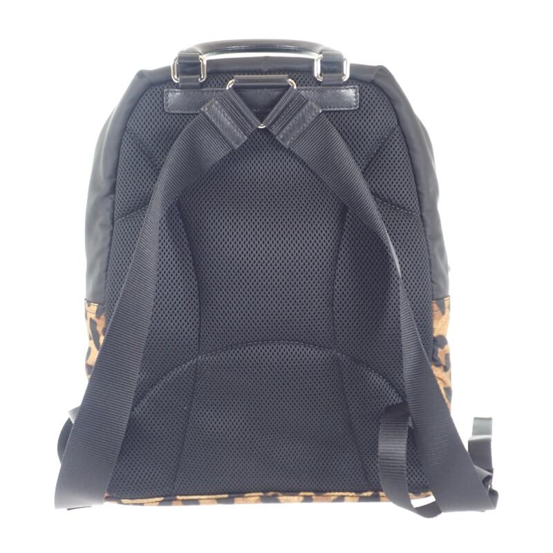 PRADA  1BZ001 Backpack · Daypack Brown/black Nylon Women