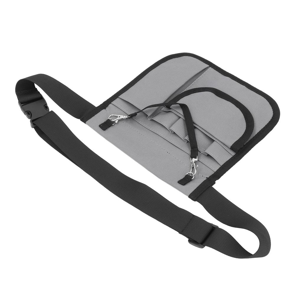 Nurse Pouch Grey Portable Oxford Cloth Large Capacity Nurse Waist Pouch Organizer for Hospital