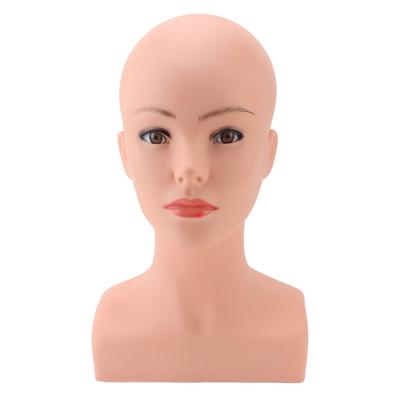 Şapkalar için Omuz PVC Profesyonel Kozmetoloji Yüz Makyaj Bebek ile Kadın Kel Manken