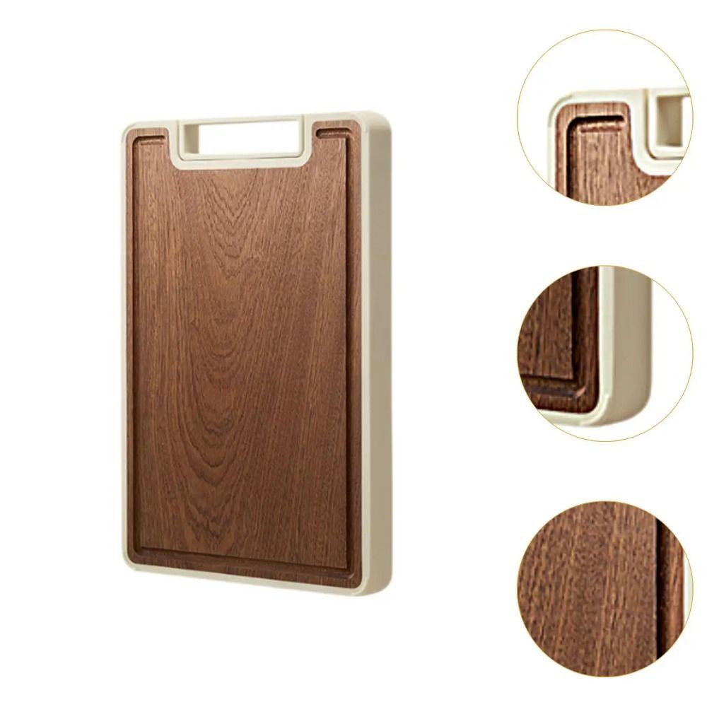 Anti-Bacterial Wood Chopping Board Anti-Slip Kitchen Chopping Block  Meat Cutting