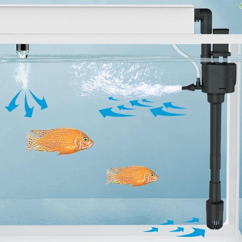 Adjustable Aquarium Wavemaker System for Quiet Setting In Fish Tanks Adjustable Flowing, Suitable for Home Office Use