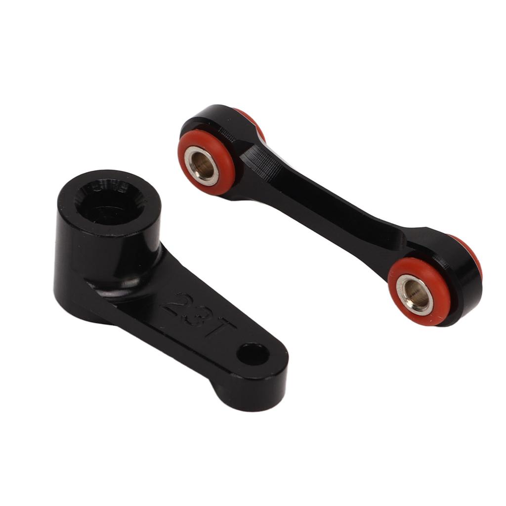 RC Servo Horns Set Aluminum Alloy Easy Replaceable 23T RC Servo Horns Steering Gear Rod for ARRMA