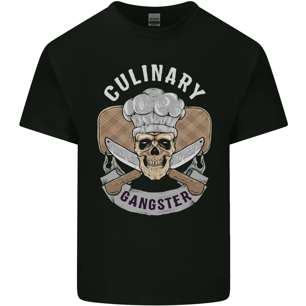 Culinary Gangster Chef Cooking Skull BBQ Kids T-shirt Childrens S