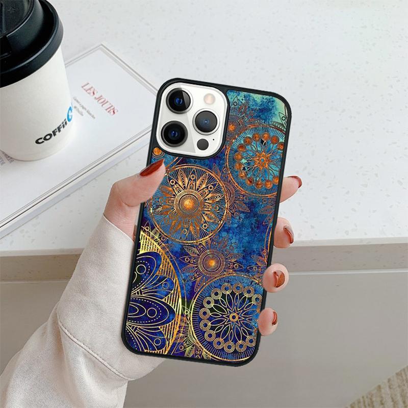 Indian Pattern Mandala Phone Case For iPhone 17 Air 16 Pro Max 15 14 Plus 12 13 Shell Cover Coque