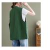 Women's New Spring and Summer Cotton Vest Loose Thin Casual Vest Sleeveless Jacket