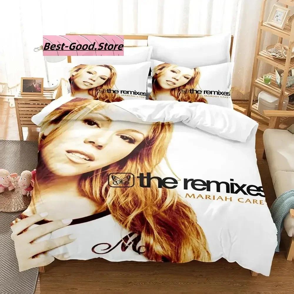 Mariah Carey Bettwäsche-Set Einzelbett Twin Full Queen King Size Bettwäsche-Set Aldult Kinderzimmer Bettbezug-Sets 3D Kawaii Bettlaken-Set