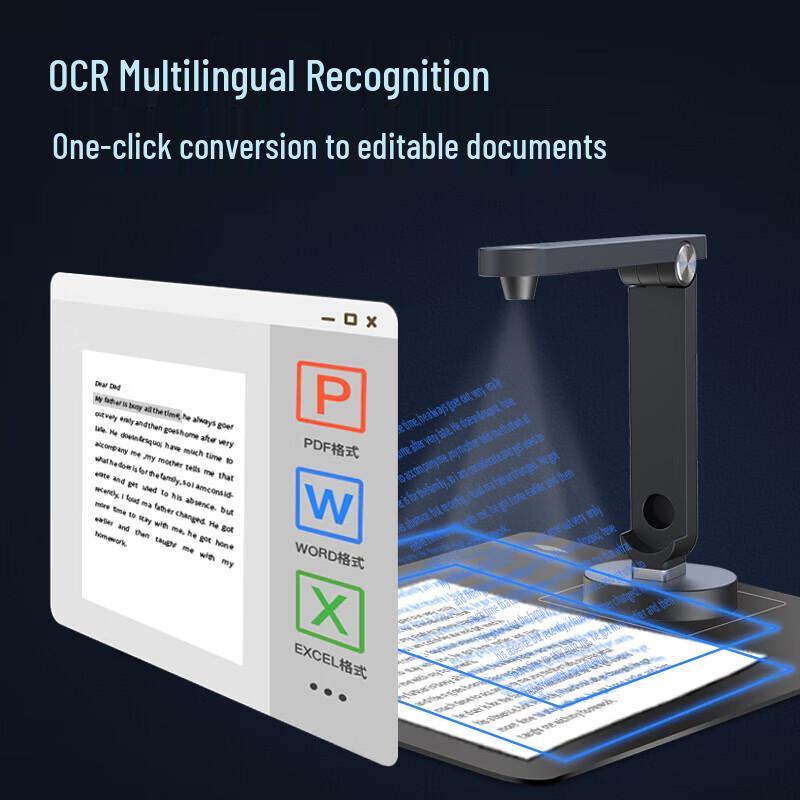 Eloam 16MP HD A4 Document Scanner with Auto-Scan CN plug (adapter included)