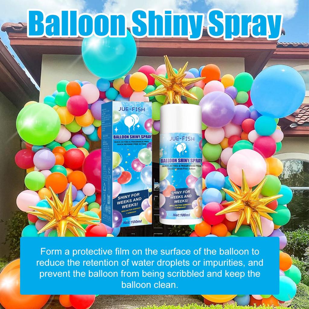 Balloon Shiny Spray Anti Fading Restore Atmosphere Brightener Balloon Enhance Ballon Decoration Spray Gloss
