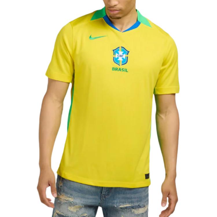 Nike Brazil 2025 Stadium Home (Women's Team) Men's Nike Dri-FIT Soccer Replica Jersey FZ9011-718