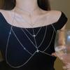 Zircon Geometric Multi-Layer Necklace - Niche Style, European & American Luxury Body Chain