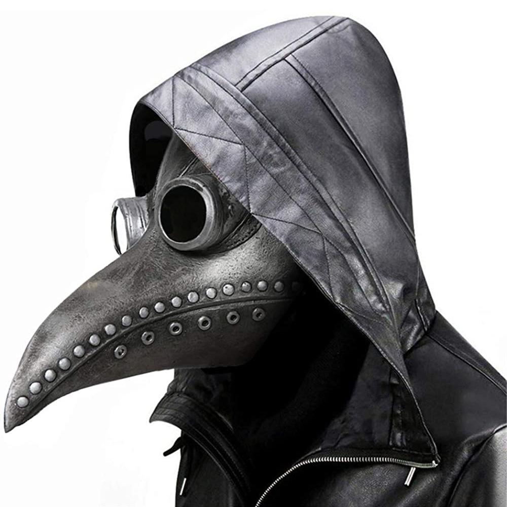 Plague Doctor Party Masks Halloween Medieval Long Nose Beak Mask Steampunk Props Headgear