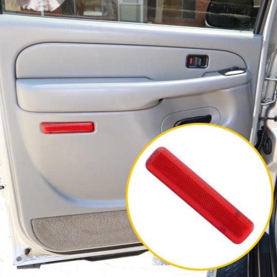 Red Interior Side Door Panel Reflector For Cover GMC Yukon 2003-07 Sierra Chevy
