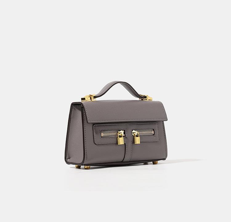Fashion Classic Shoulder Crossbody Bag Premium PU Material Buckle Design Medium Horizontal Square Daily Versatile Women Bag 20.5cm
