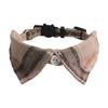 New Pet Cat Collar British Gentleman Plaid Bow Tie Stylish Accessory for Cats Dog Accessories Cat Collar Dog Y Harness