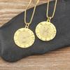 Nidin New Hot Sale 12 Constellation Drop Pendant Necklace Gold Plated Jewelry Collar Clavicle Choker Birthday Gift for Women Men