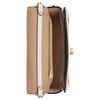 Coach Hutton 21 Metall-Hardware Kette Umhängetasche Leder und Stoff Crossbody Klein Damen Umhängetasche Weiß Lila CBS75-IMPIN