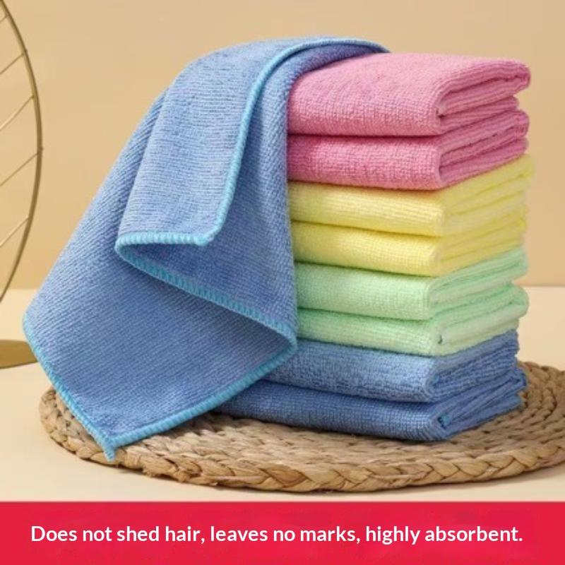 5 PCS Bamboo Fiber Dish Washing Cloths Super Absorbent Lint Free Streak Free Reusable Towels for Kitchen Household Daily Cleaning