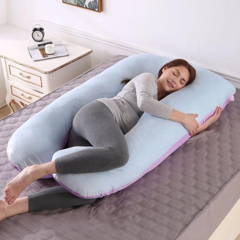 Maternity Pregnancy Pillow U Shaped Full Body Support Pillow Washable Cover Sleeping Pillow for Pregnant Women Back Waist Belly