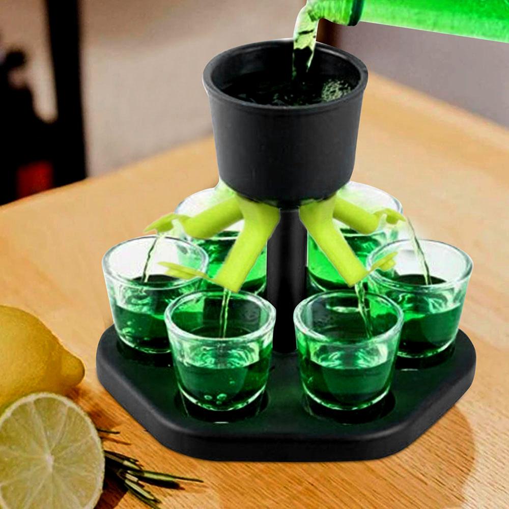 6 Shot Dispenser Holder Whisky Wine Beer Buddys Game Party Gift Bar Accessories 6 Shot Dispenser Holder Whisky Wine Beer Buddys Game Party Gift Bar Accessories