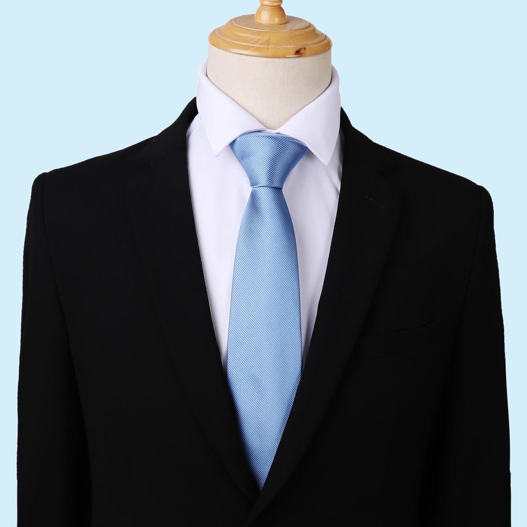 Men'S 8CM Versatile Fashion Trend New Tie Business Formal Polyester Annual Meeting Tie Gift