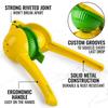 1pc Lemon Squeezer 2 in 1 Fresh Orange Citrus Lime Fresh Fruit Juicer Press Metal Hand Press Extractor Portable Manual Juicer