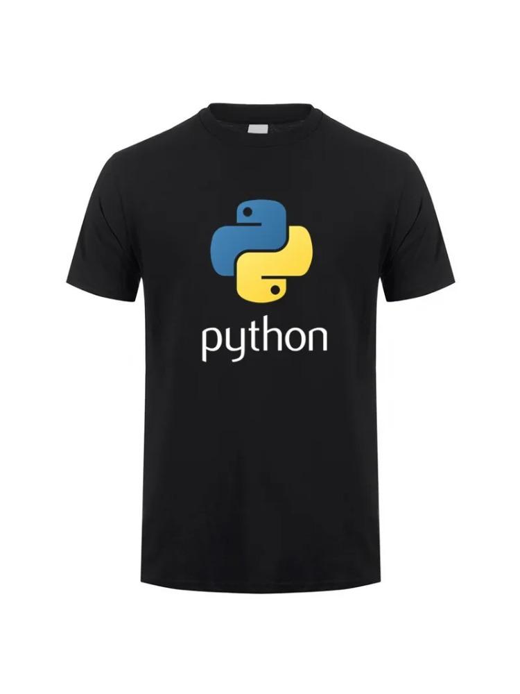2025 Mens Python Tshirt with Computer Programming Language Short Sleeve Summer TShirts with Code Programmer TShirts