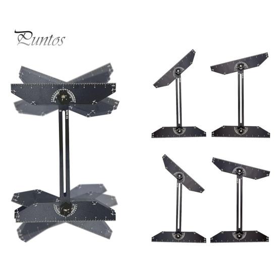 Trappetrinnmalverktøy Høy nøyaktig Justerbar Enkel å bruke bærbar trappetrinnmåler med vinkelmålemerke