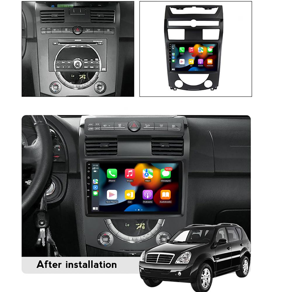 Android For SsangYong Rexton Y250 II 2 2006-2012 Car Radio Multimedia Navigation GPS Stereo Wireless Carplay 2 DIN Screen