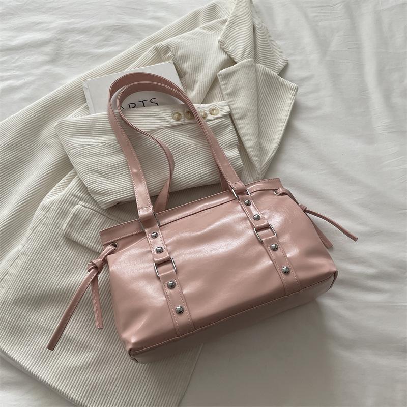 Fashion Retro Simple Trendy Commute Single Shoulder Underarm Handheld Bag