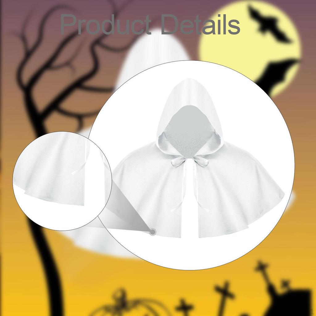 Adult Halloween Cape Hat Short Cloak Cosplay Costume