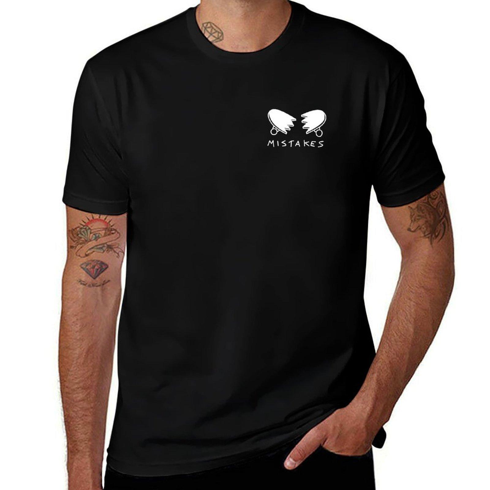 Casual Loose Round Neck Short Sleeve Fashion Printed Top Simple T-Shirts Men’s S