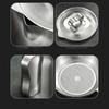 Kitchen 304 Stainless Steel Oil Filter Pot with Tray Large Capacity Lard Tank Residue Strainer Grease Separator Cooking