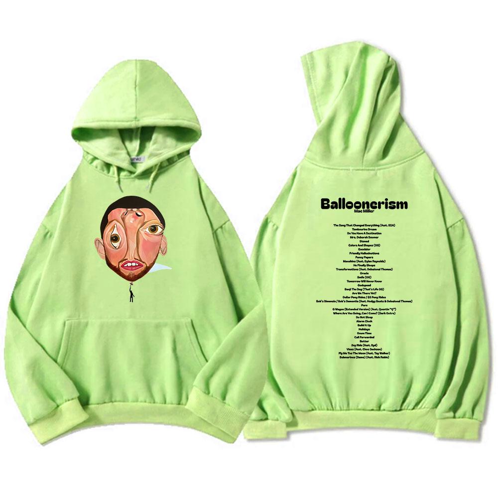 Balloonerism 2025 Album Nou Hanorace Imprimare Macc Miller Hanorace Bărbați Femei Pulovere Confortabile