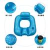 2026 New Summer PVC Pearlescent Square Inflatable Float Lounge Chair with Backrest for Adults Kids Outdoor Pool Water Sofa