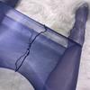 Two-Tone Flowing Oil Shiny Pantyhose 640 Pin One Line Crotch High Waist Tights Women Sexy Summer Breathable Underwear