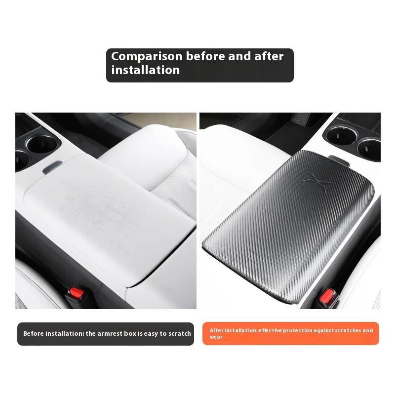 For Xiaopeng G6 Xpeng G6 Car Handrail Box Protective Cover Leather Handrail Protective Cover Modified Interior Accessories