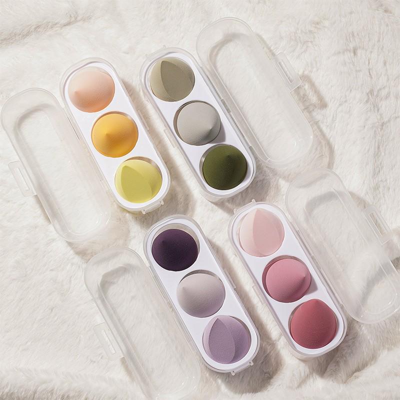 

Egg-shaped Makeup Sponge Set – Multi-Pack, Non-Latex, Wet & Dry Use Teardrop Sponges Kiwi Green
