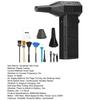 Yousheng Handheld Hair Dryer Vacuum Cleaner with Multiple Nozzles Brushes Matte Black Industrial Design Powerful Airflow Portable Dust Blower