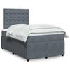 Maison Exclusive - Lattenrost und Matratze, Dunkelgrau, 120x190cm, Samt
