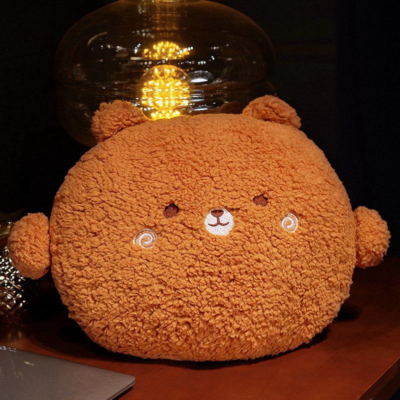 Non-Toxic Kawaii Animal Bear Rabbit Dinosaur Pig Chick Plush Toys Cartoon Stuffed Soft Pillow Back Sofa Cushion