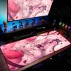 Cartoon Girl Computer Keyboard Mats XXL PC Gaming Carpet Hololive Hakui Koyori  Pink Mouse Pad Large HD Printing Anime Table Rug